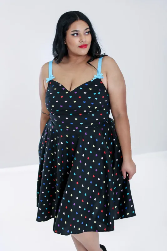 FALSE Love Mid Dress sold by Hell Bunny