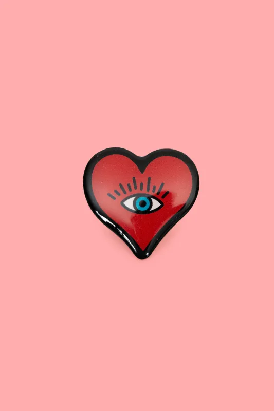 Heart Pin sold by Hell Bunny