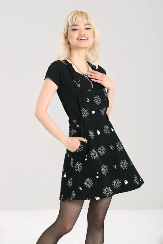 Oculus Pinafore Dress sold by Hell Bunny