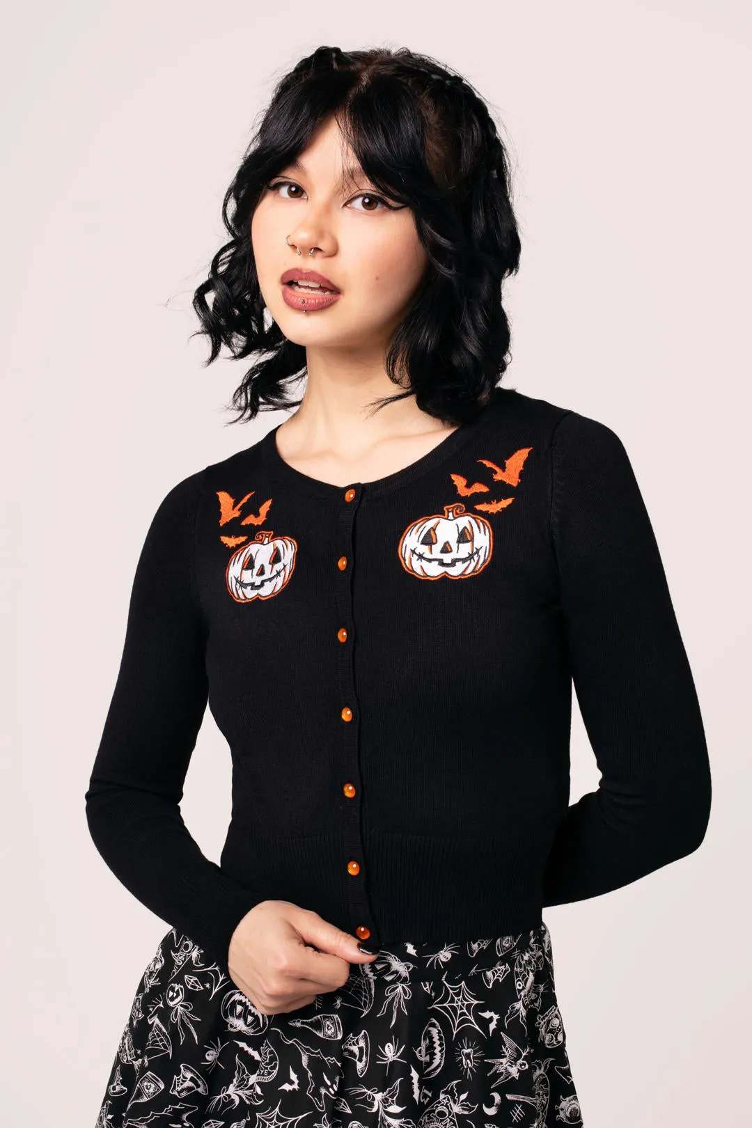 Hollow Cardigan sold by Hell Bunny