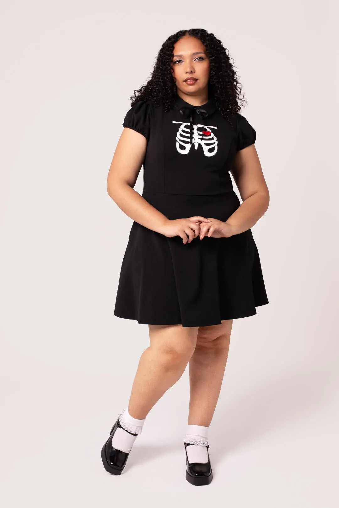 Skeleton Girl Dress sold by Hell Bunny product image thumbnail 4