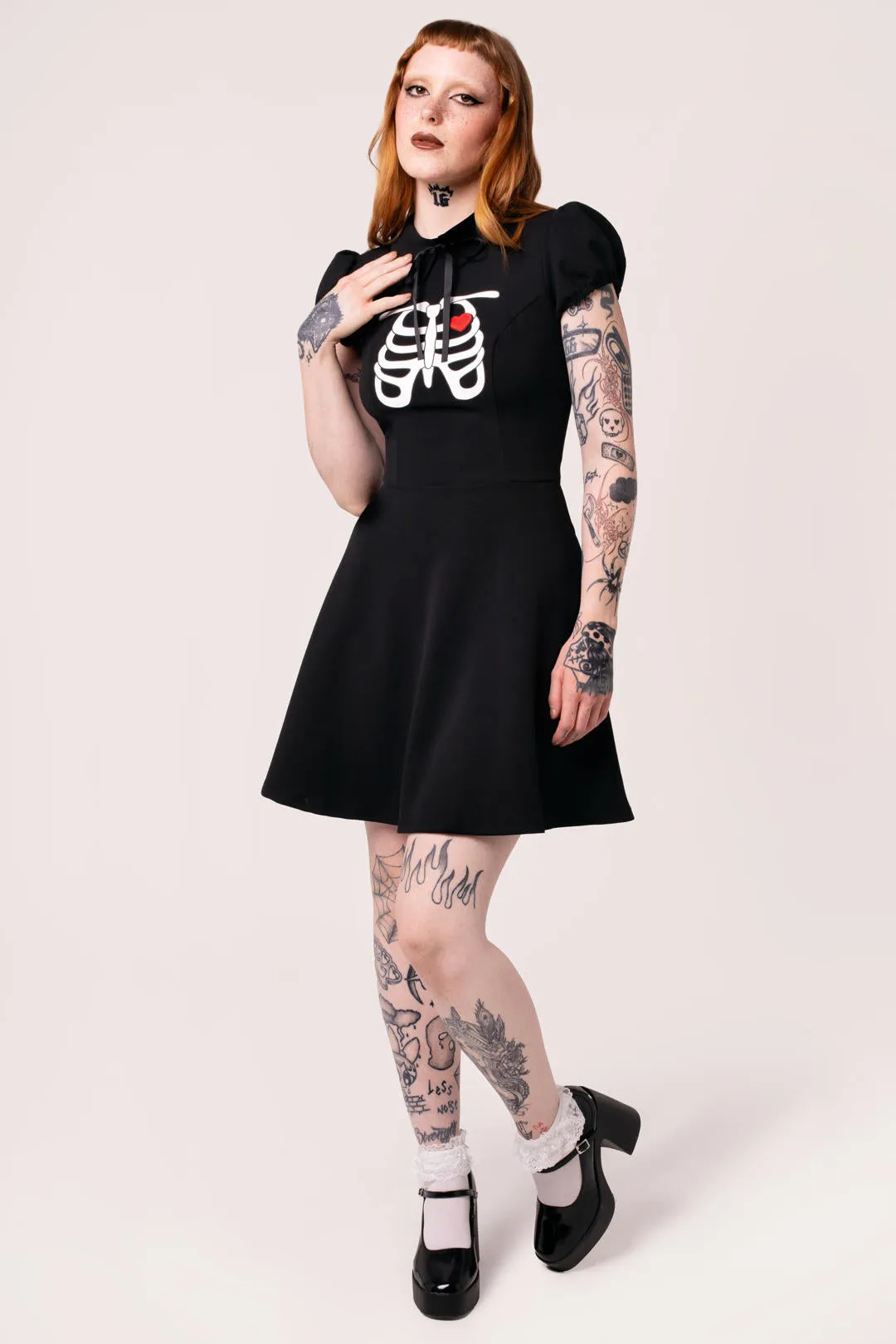 Skeleton Girl Dress sold by Hell Bunny