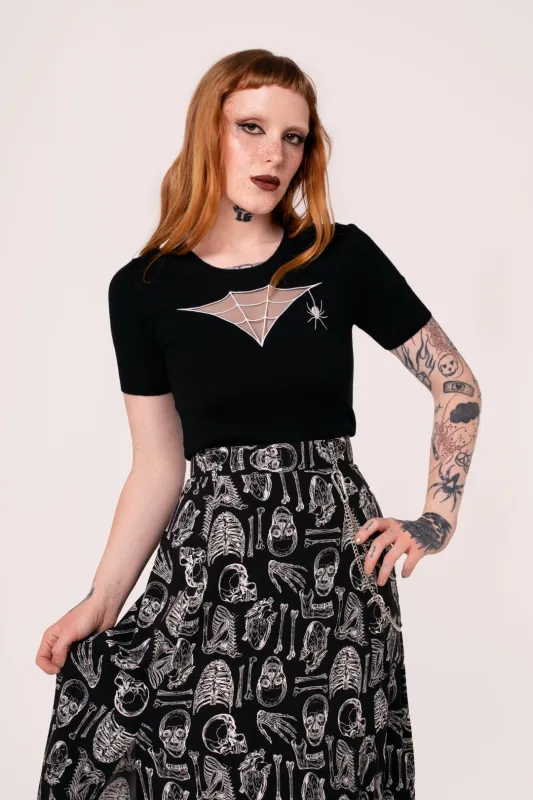 Cobweb Top sold by Hell Bunny