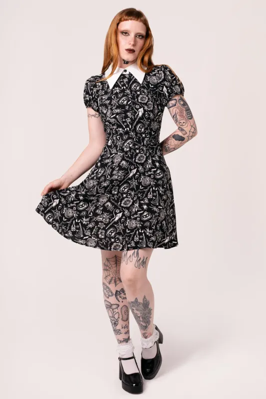 Mischief Mini Dress made by Hell Bunny