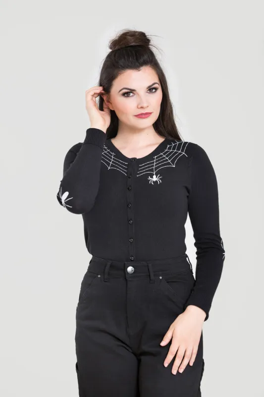 Spider Cardigan sold by Hell Bunny
