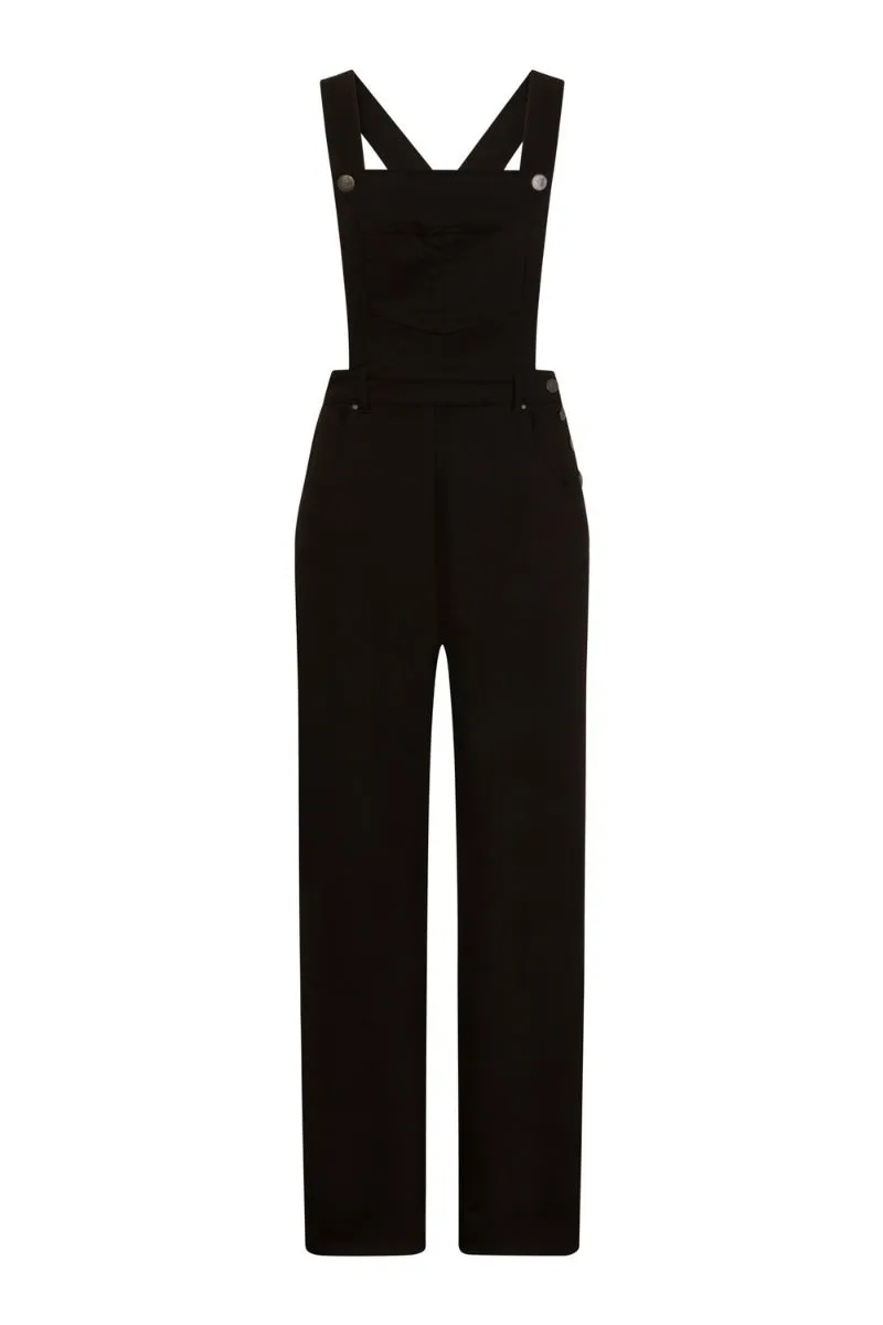 Elly May Denim Dungaree Black sold by Hell Bunny product image thumbnail 5