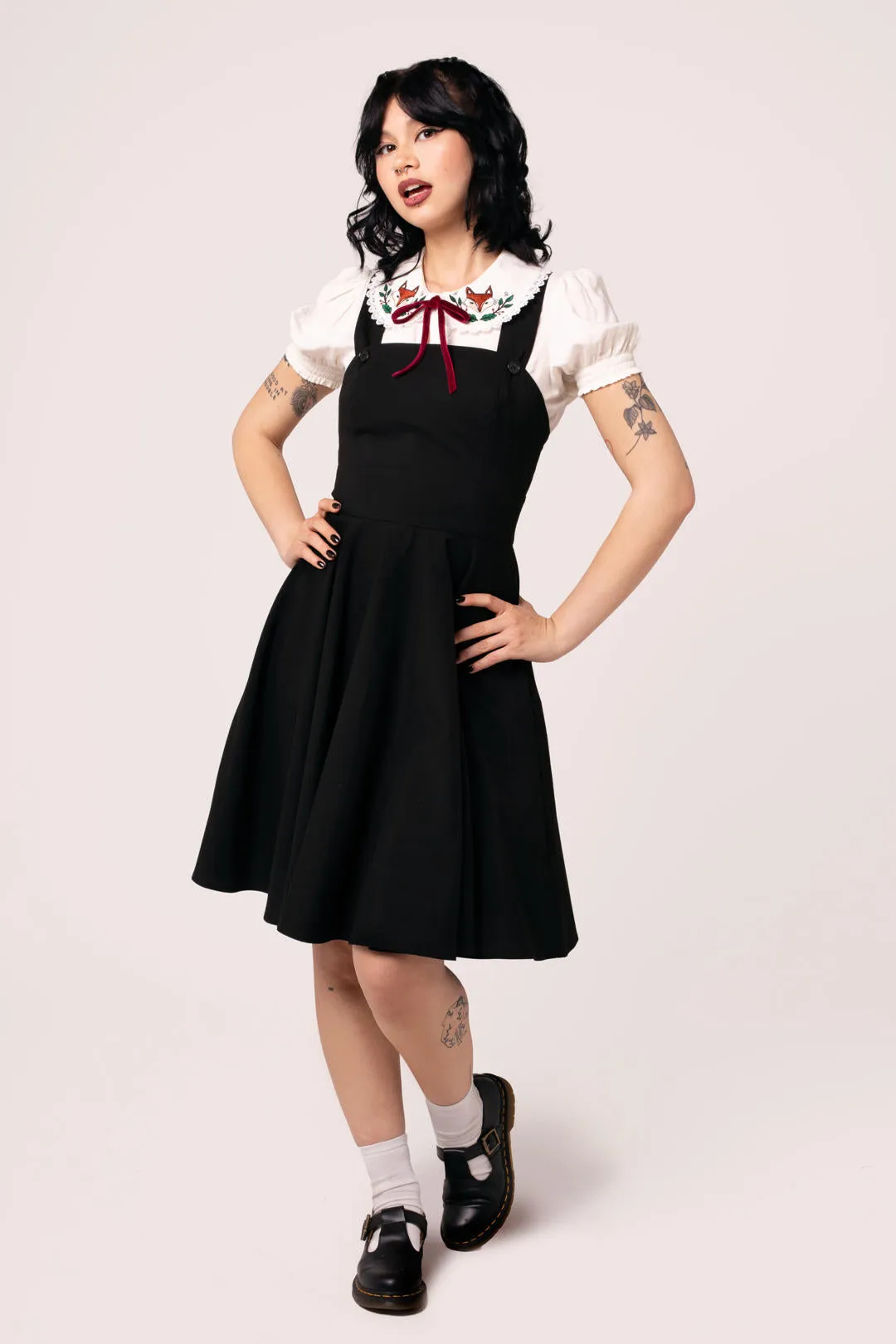 Patti Pinafore Dress sold by Hell Bunny