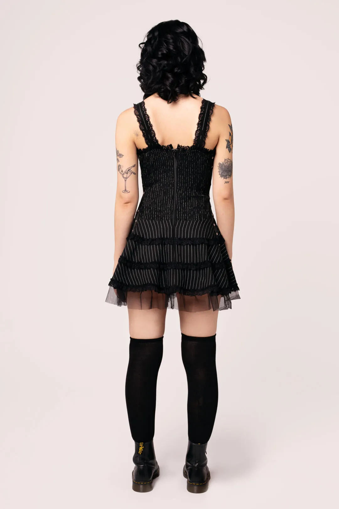 Harley Pinstripe Dress sold by Hell Bunny product image thumbnail 5