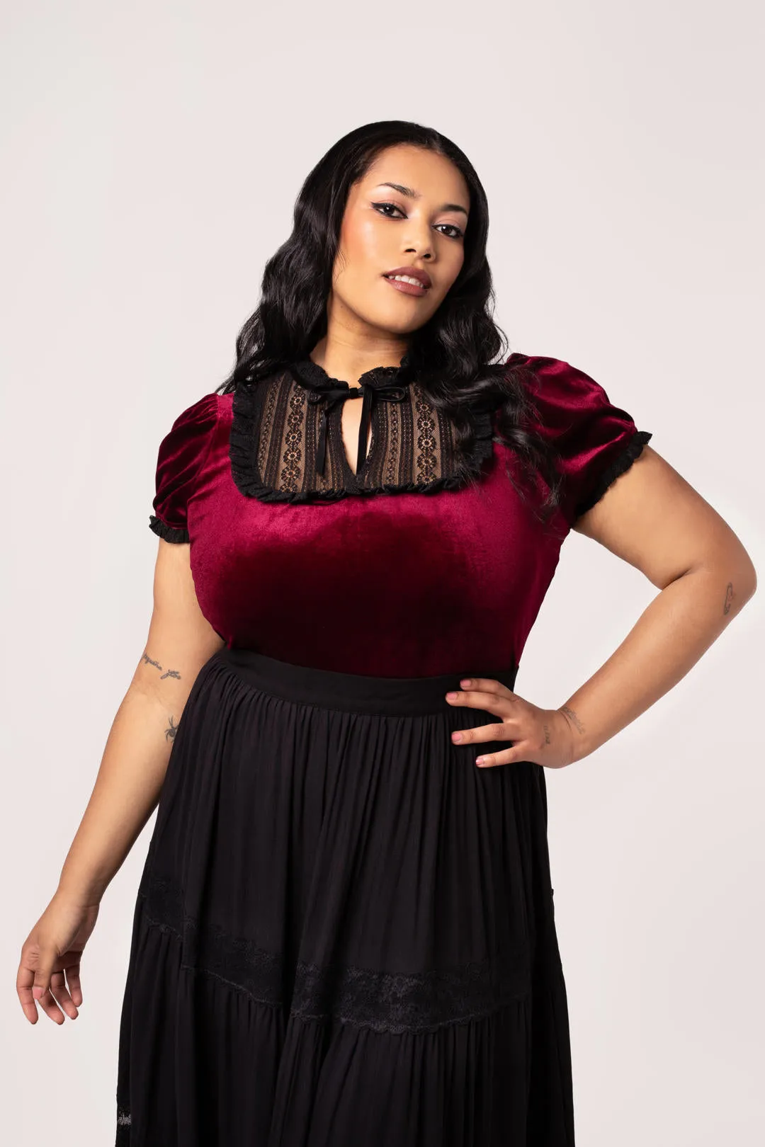 Mourning Top sold by Hell Bunny product image thumbnail 4
