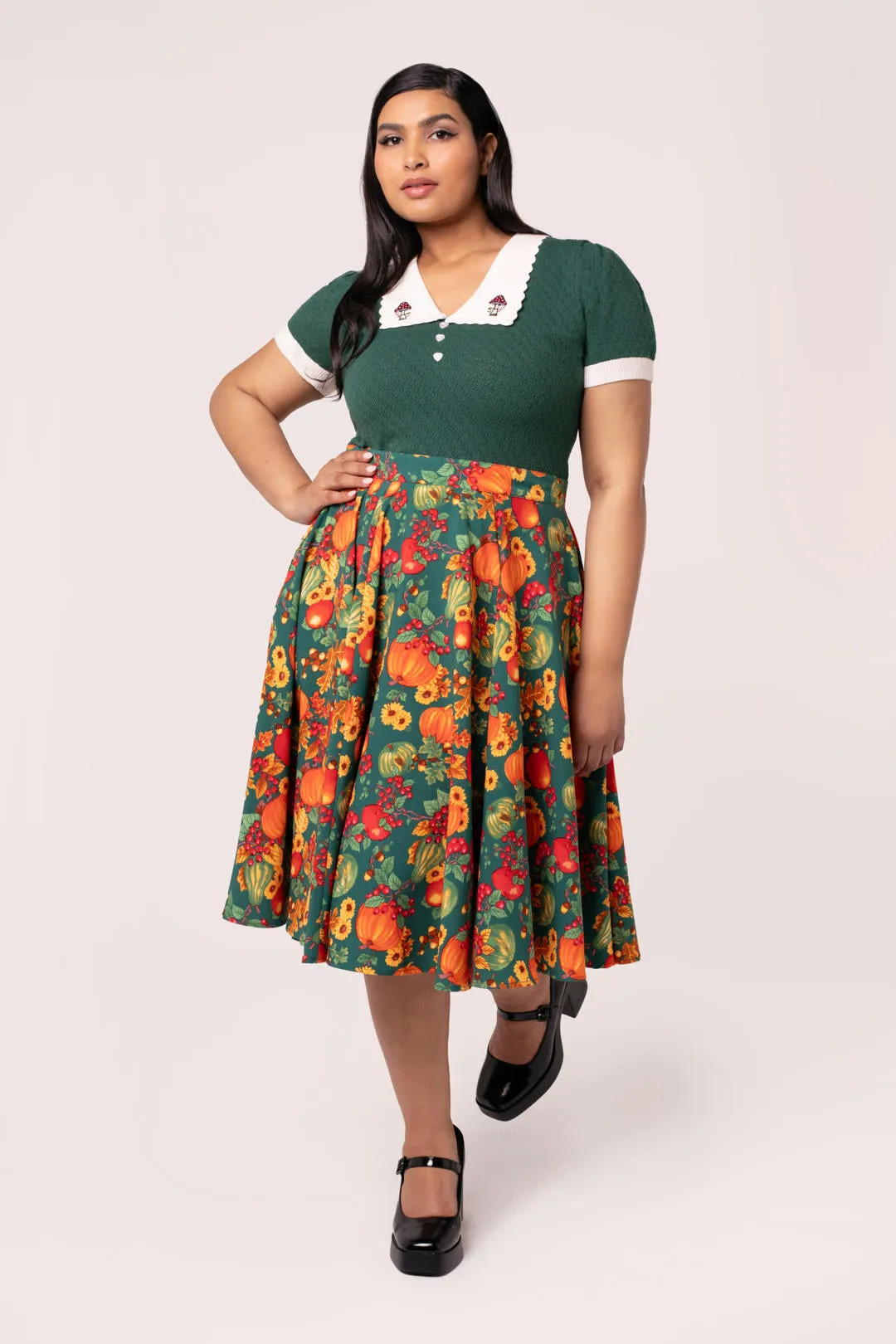 Pumpkin Patch Skirt sold by Hell Bunny product image thumbnail 5