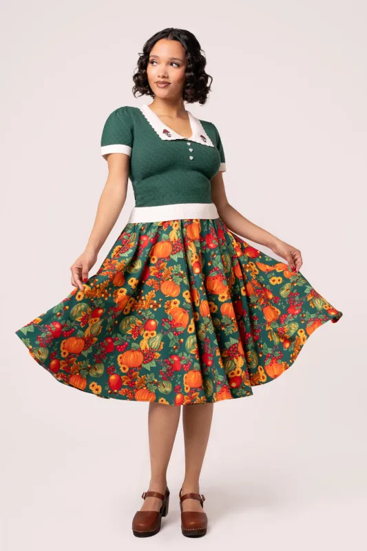 Pumpkin Patch Skirt sold by Hell Bunny