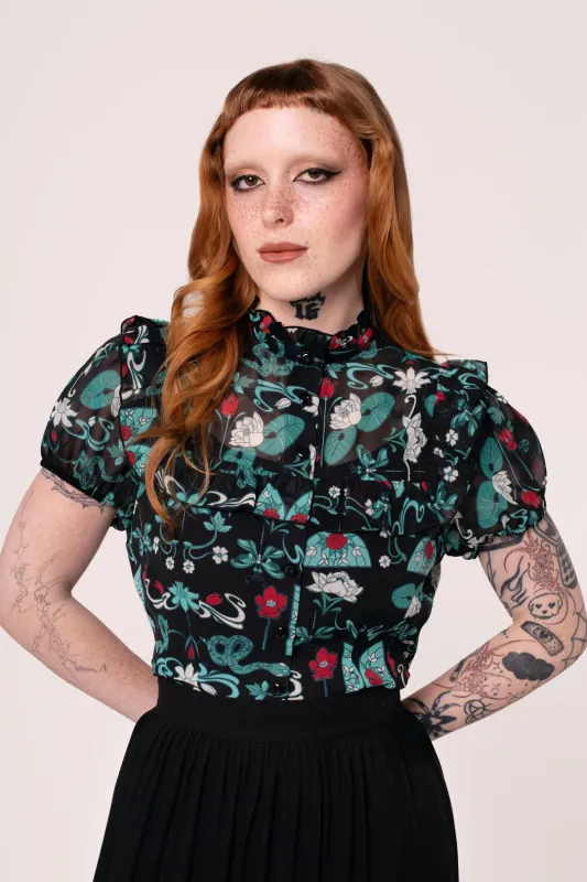 Medea Blouse sold by Hell Bunny