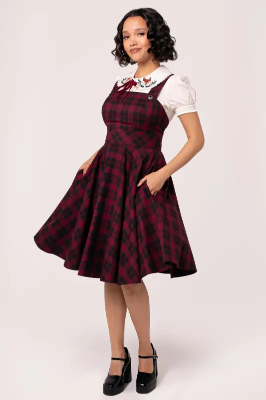Carmina Pinafore Dress sold by Hell Bunny