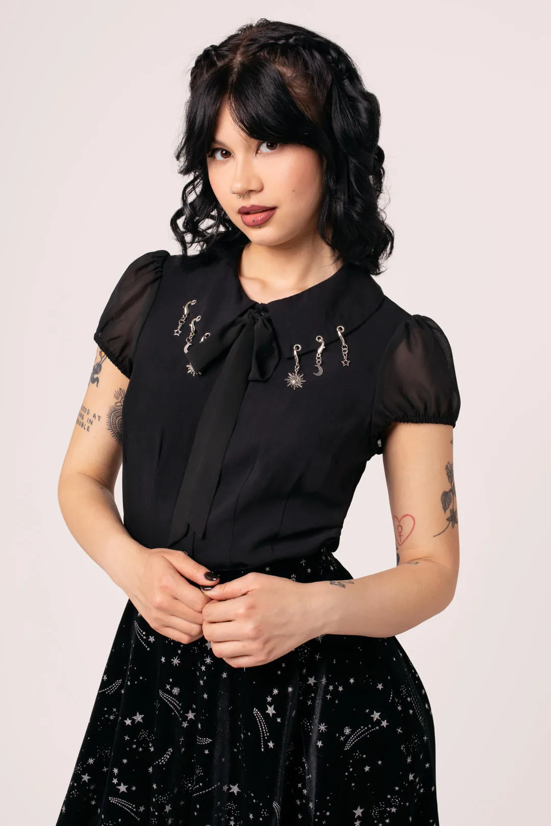 Charming Blouse sold by Hell Bunny