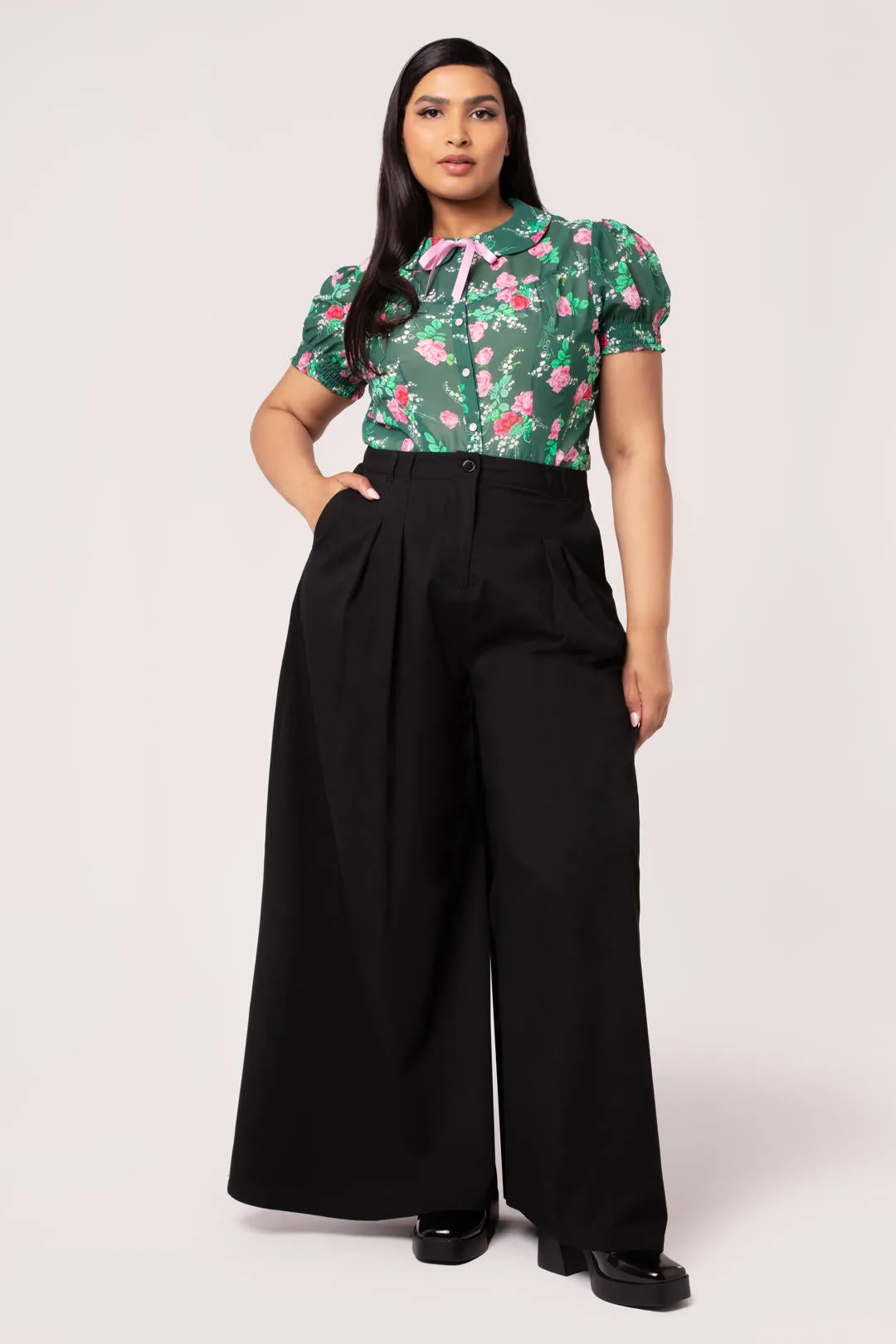 Simone Trousers sold by Hell Bunny product image thumbnail 5