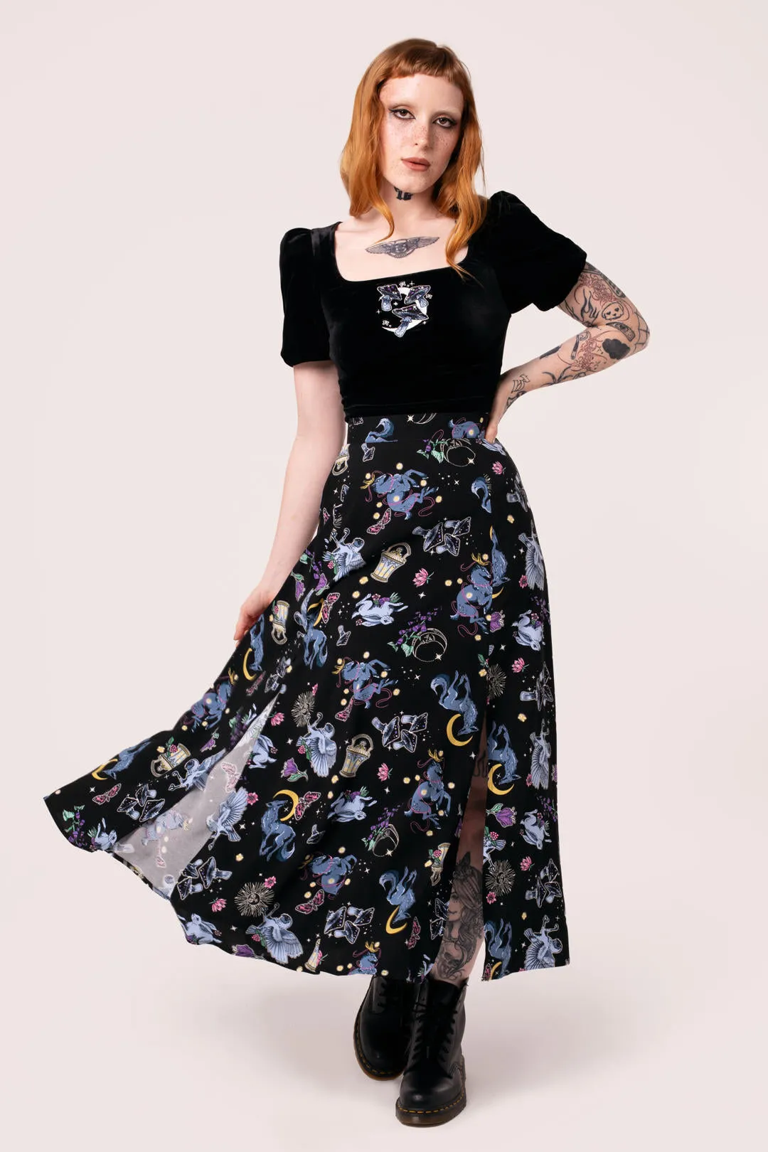 Moonlit Skirt sold by Hell Bunny product image thumbnail 2