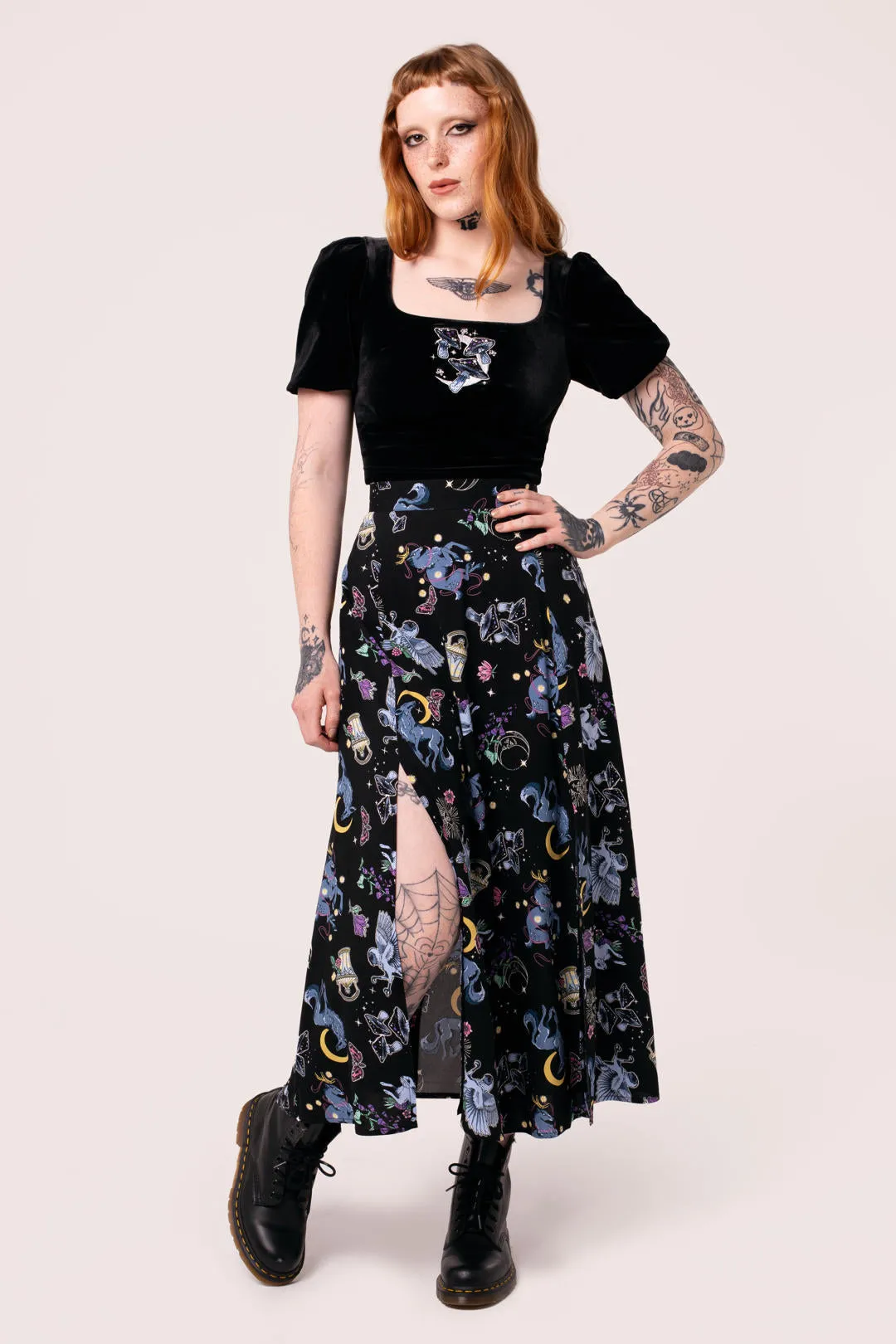 Moonlit Skirt sold by Hell Bunny