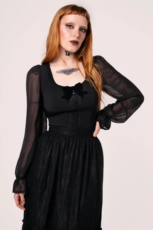 Nocturnal Top made by Hell Bunny