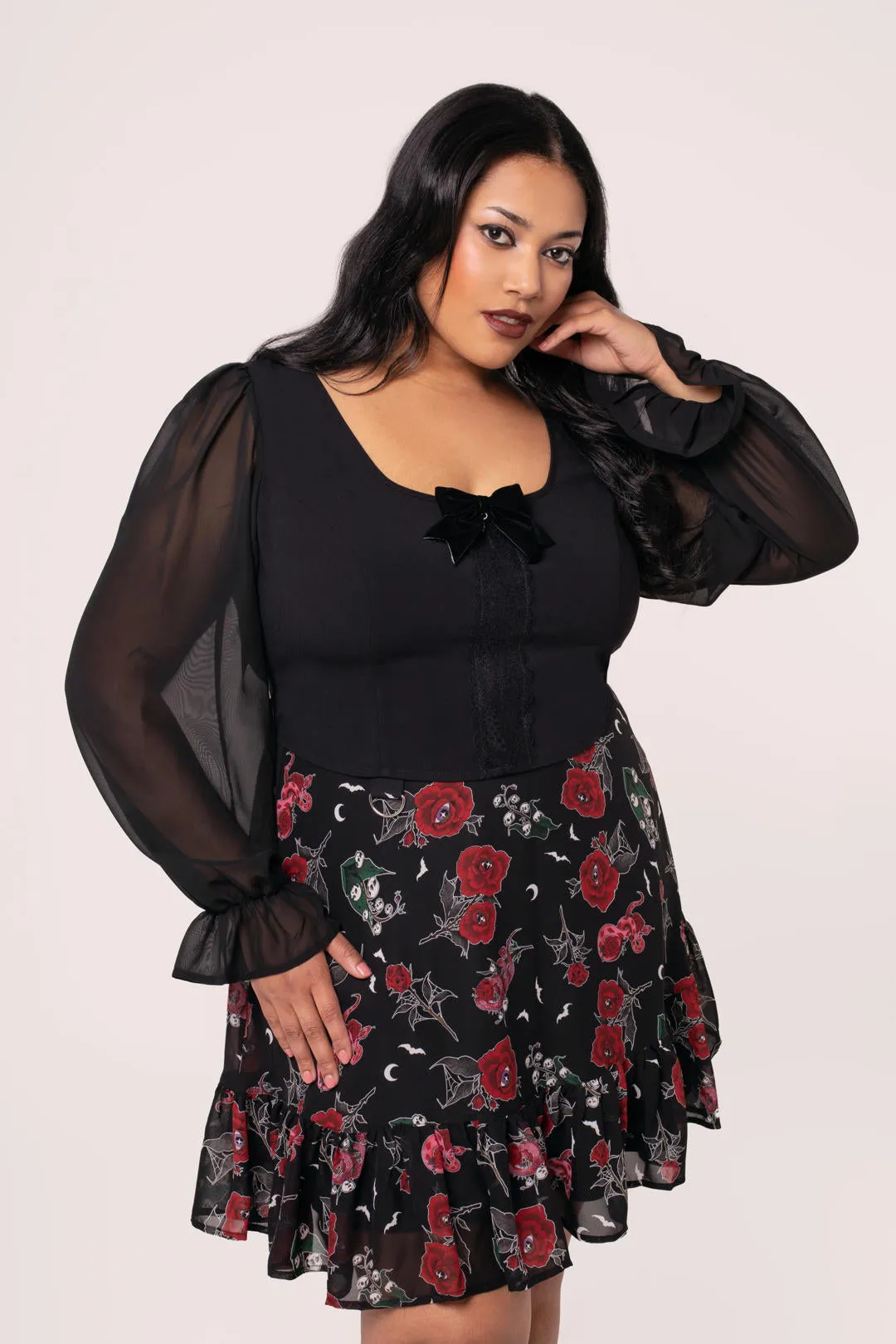 Nocturnal Top sold by Hell Bunny product image thumbnail 5