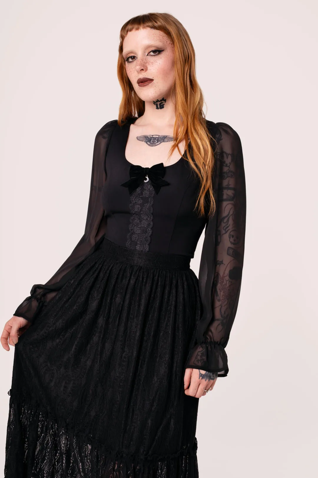 Nocturnal Top sold by Hell Bunny product image thumbnail 3
