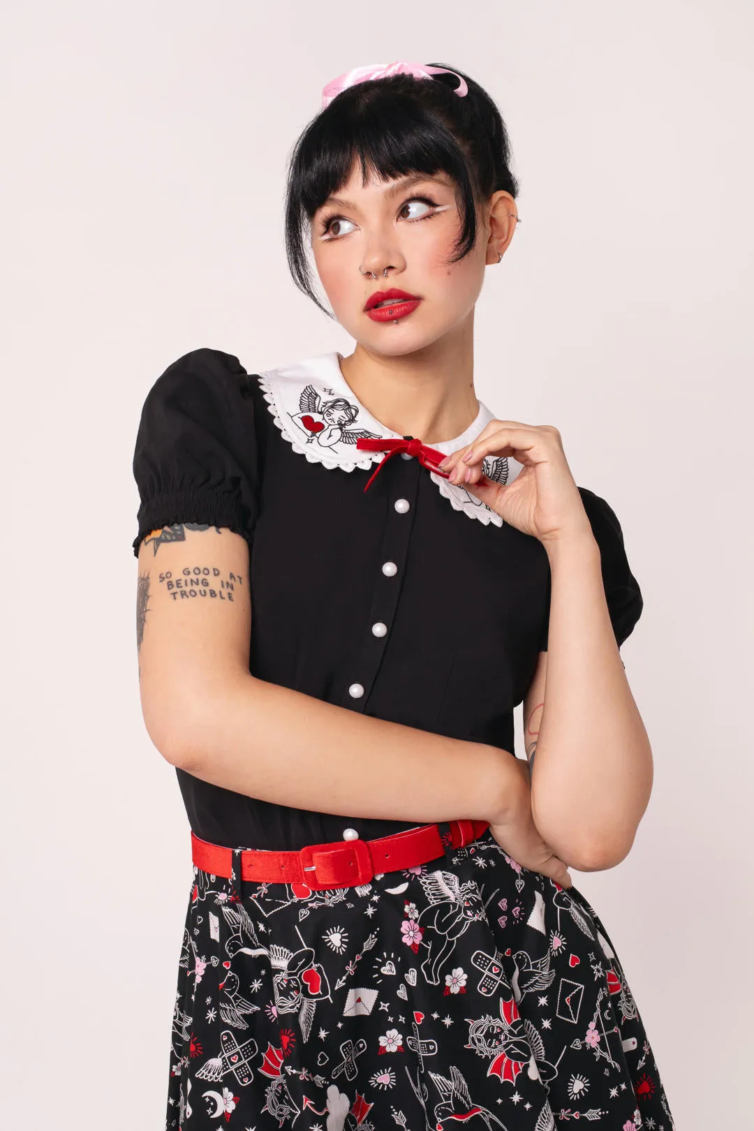 Cupid Blouse sold by Hell Bunny