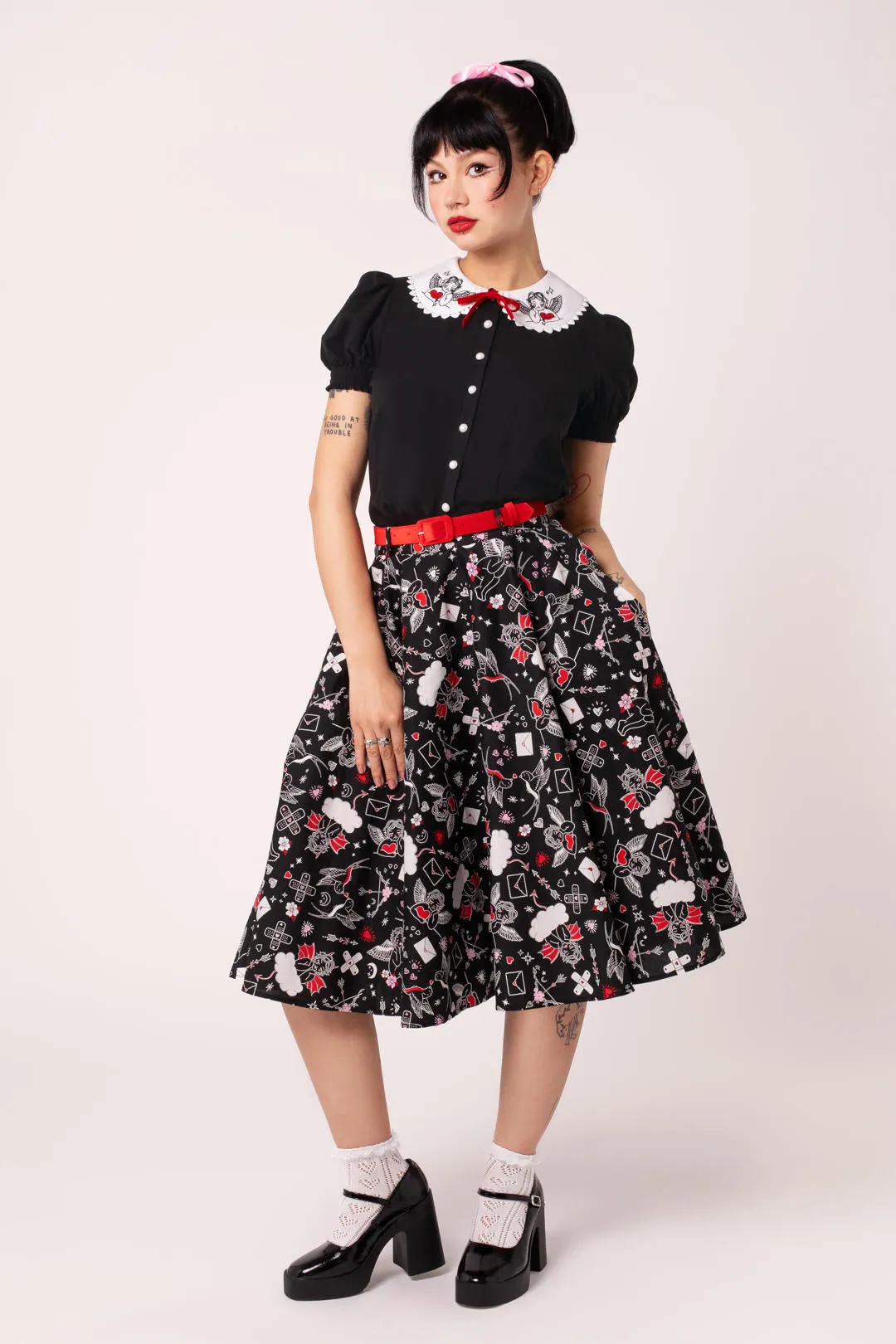 Cupid Blouse sold by Hell Bunny product image thumbnail 3