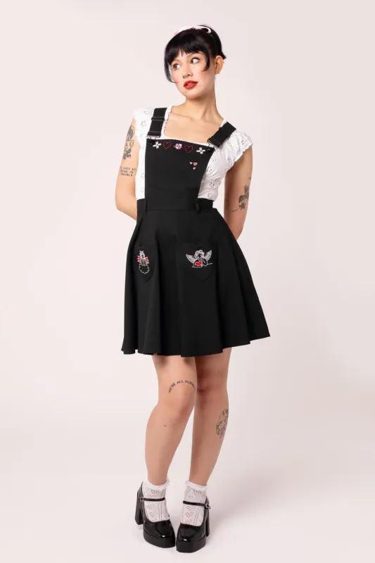 Cupid Pinafore Dress made by Hell Bunny