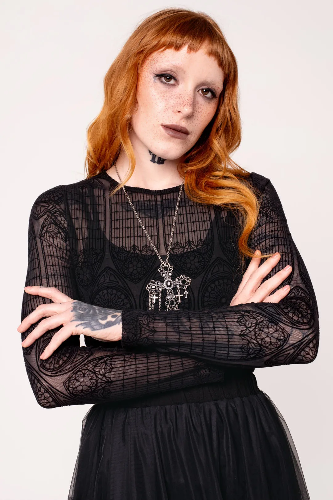 Mea Culpa Top sold by Hell Bunny
