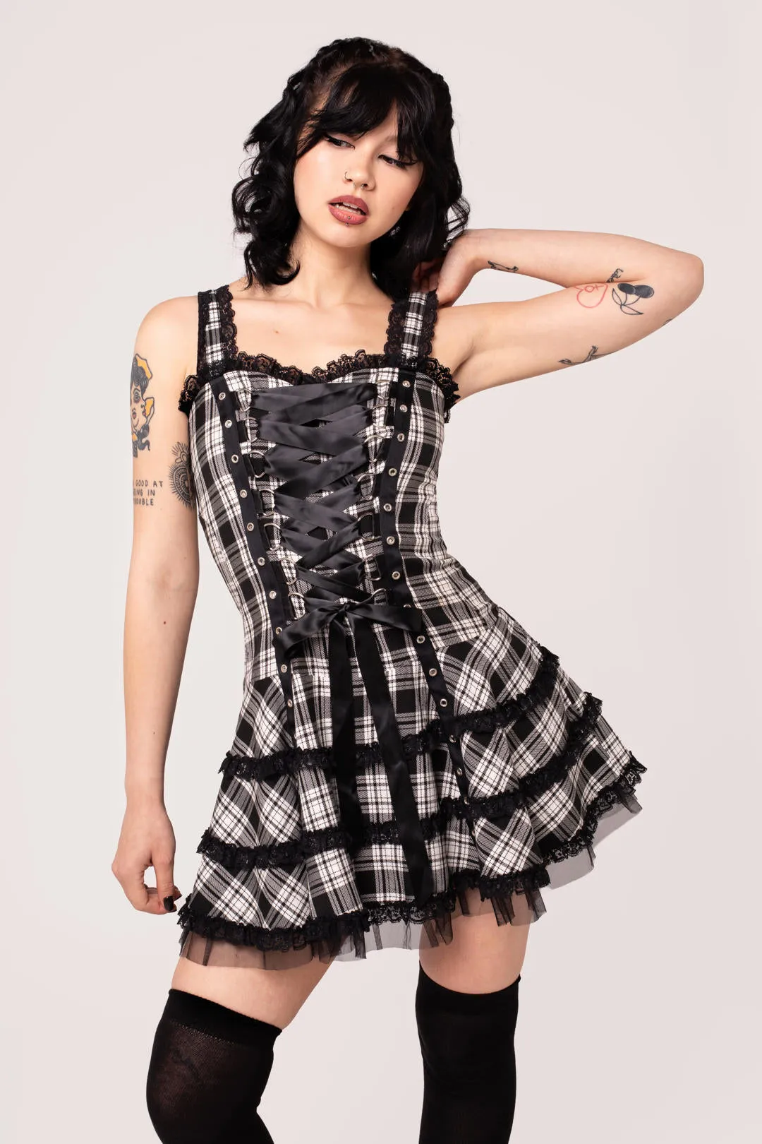 Harley Tartan Dress sold by Hell Bunny product image thumbnail 2