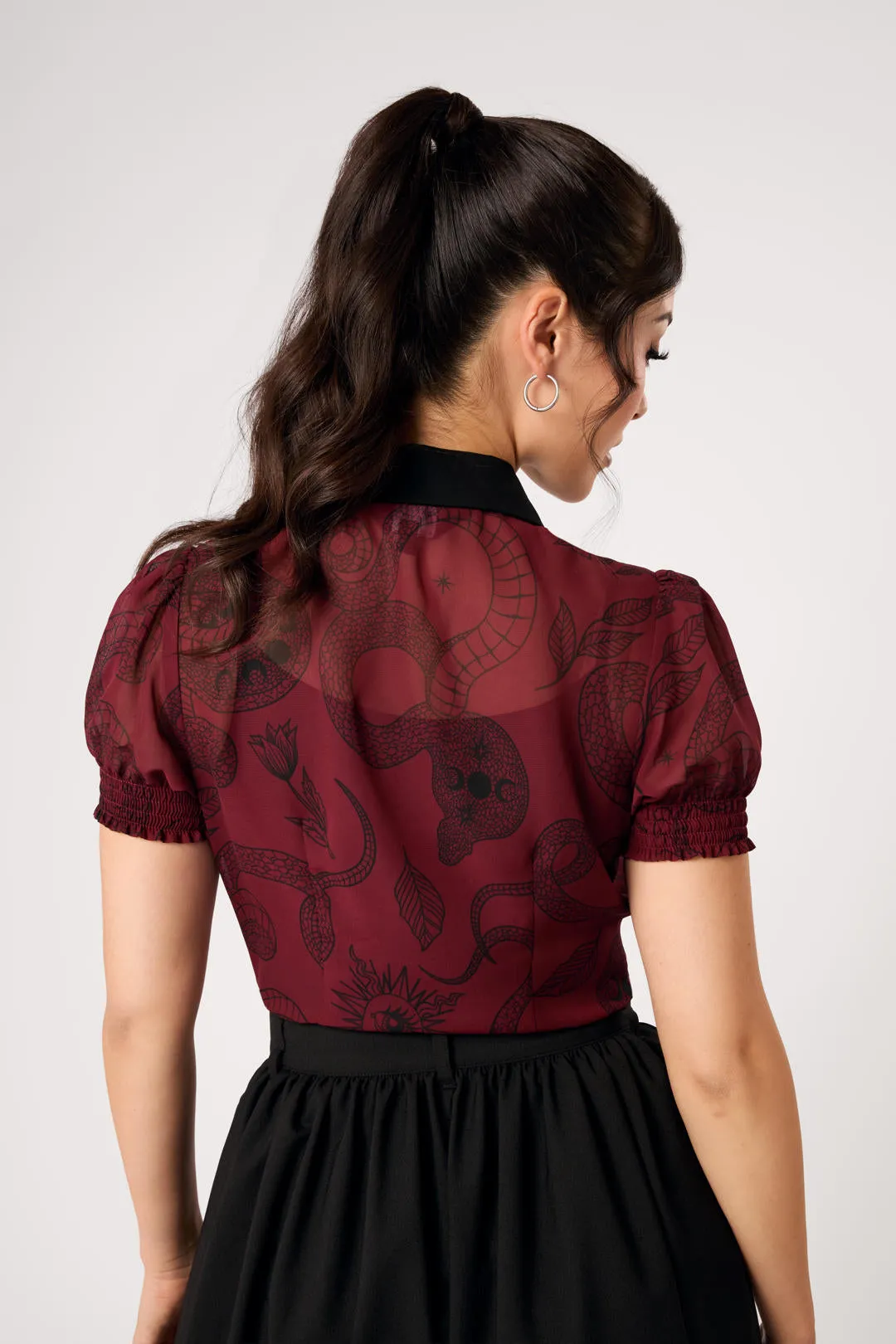 Venom Blouse sold by Hell Bunny product image thumbnail 3