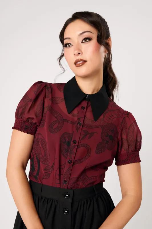 Venom Blouse made by Hell Bunny