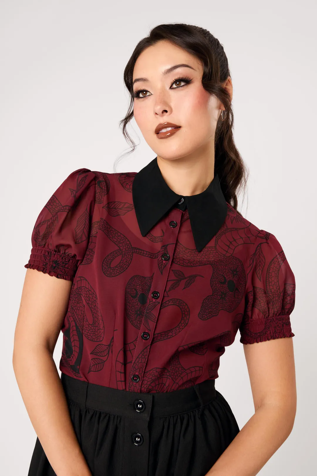 Venom Blouse sold by Hell Bunny