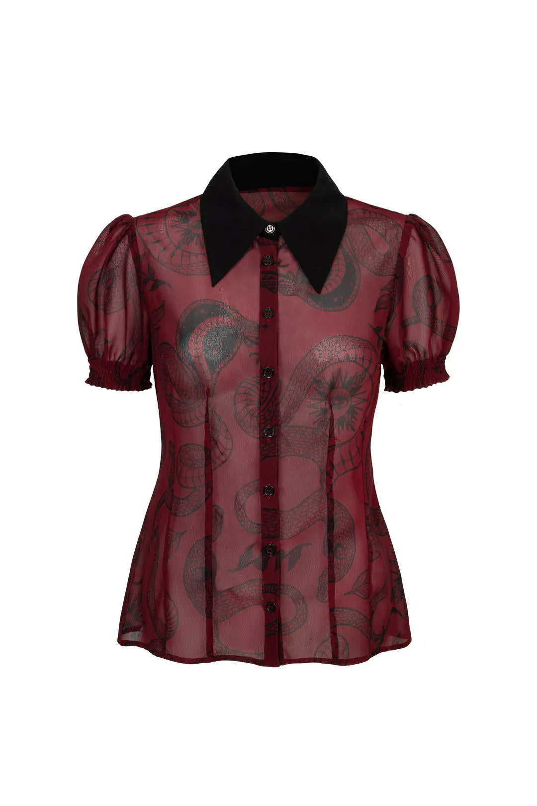 Venom Blouse sold by Hell Bunny product image thumbnail 5