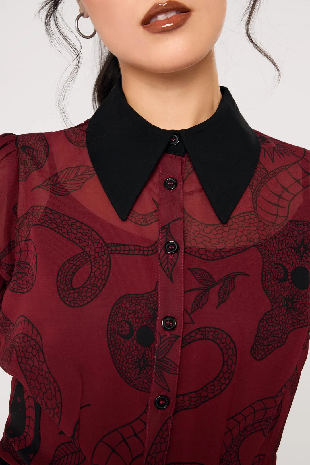 Venom Blouse sold by Hell Bunny product image thumbnail 2