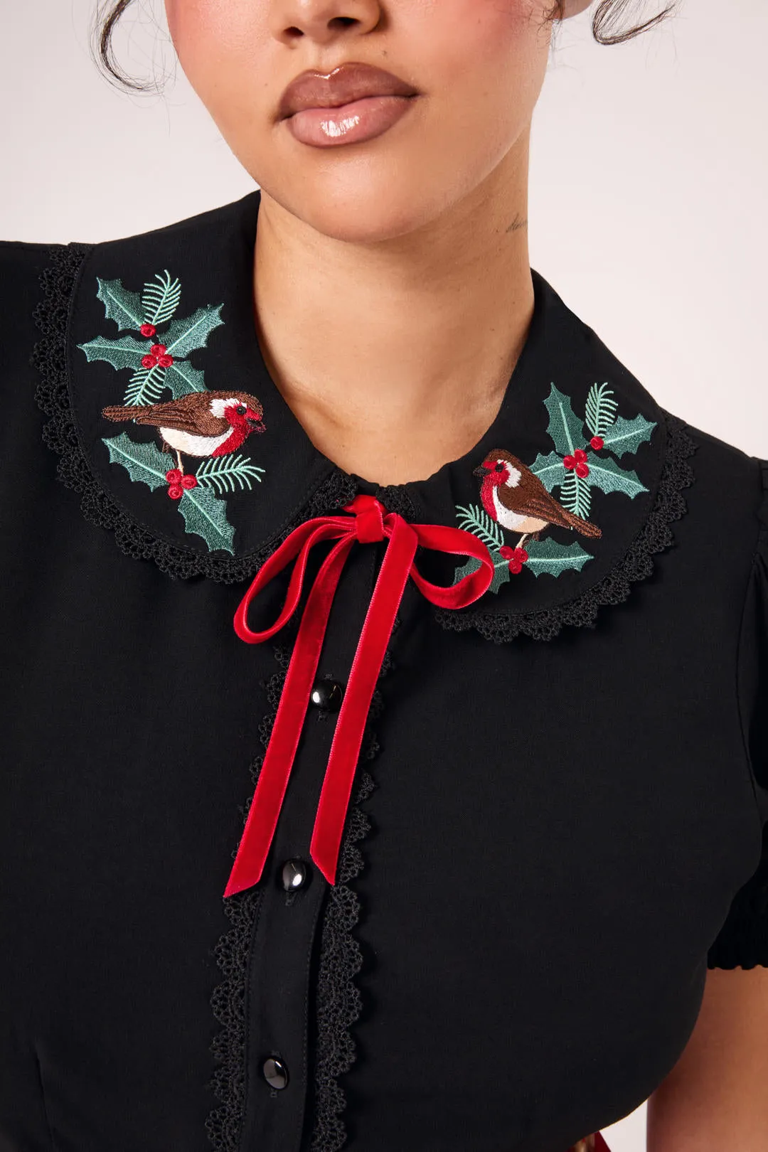 Robin Blouse sold by Hell Bunny product image thumbnail 2