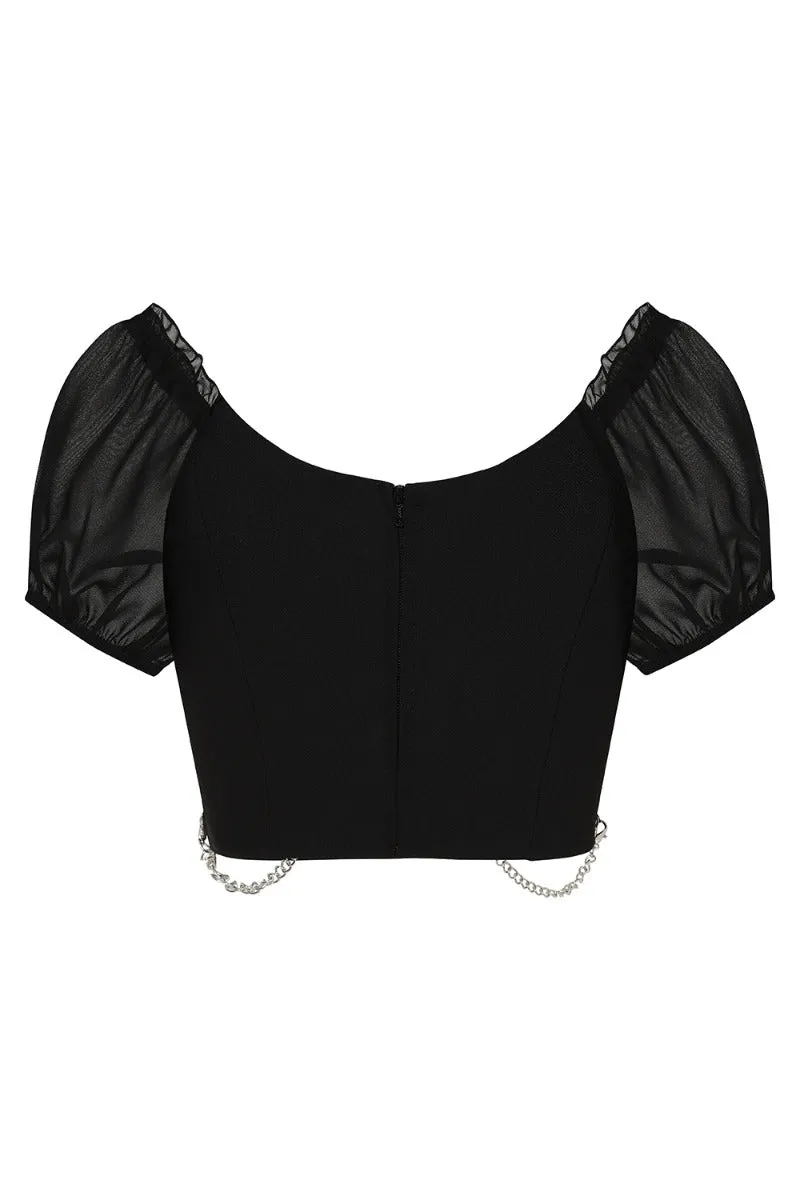 Tifa Crop Top sold by Hell Bunny product image thumbnail 5