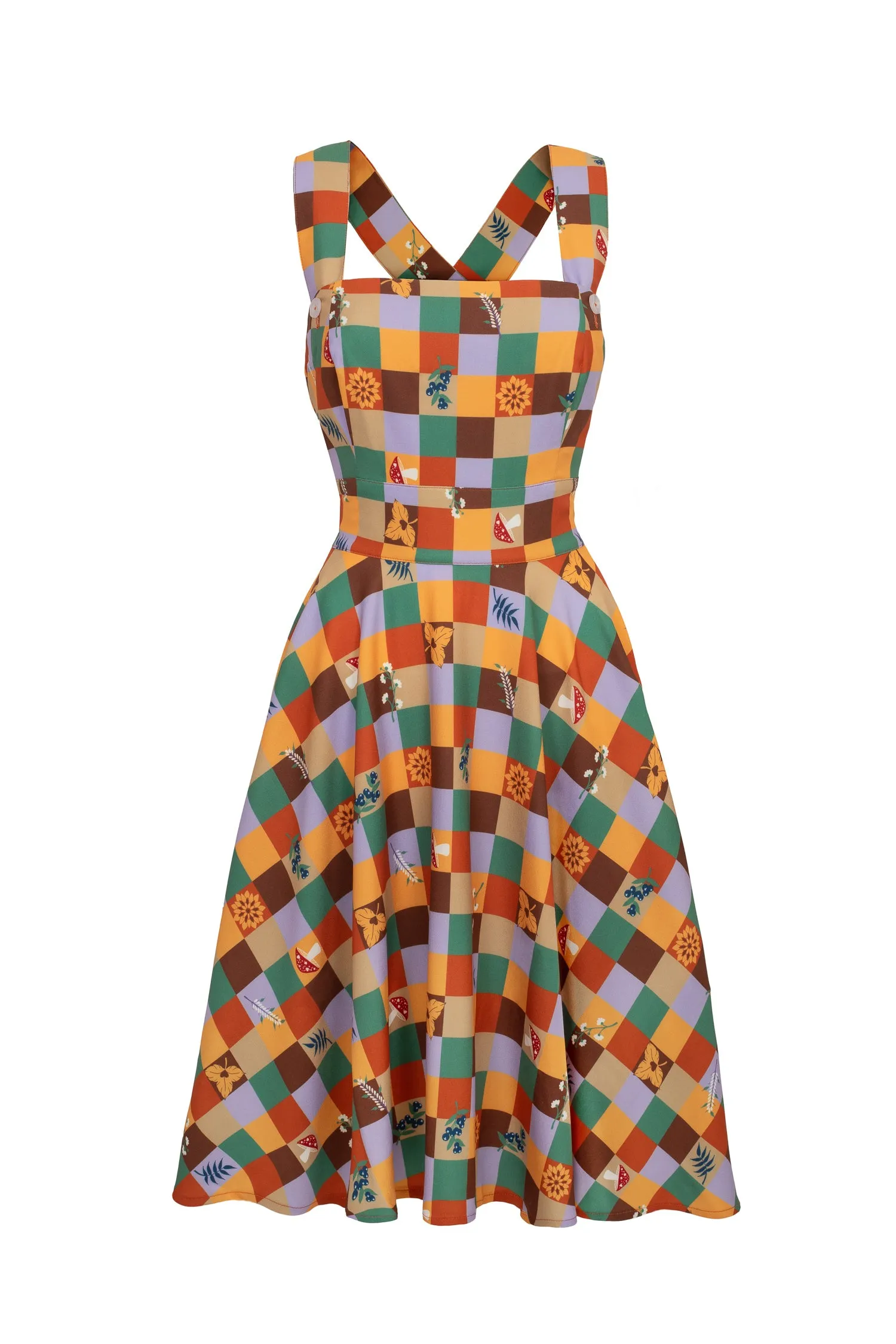 Hawthorn Pinafore Dress sold by Hell Bunny product image thumbnail 5