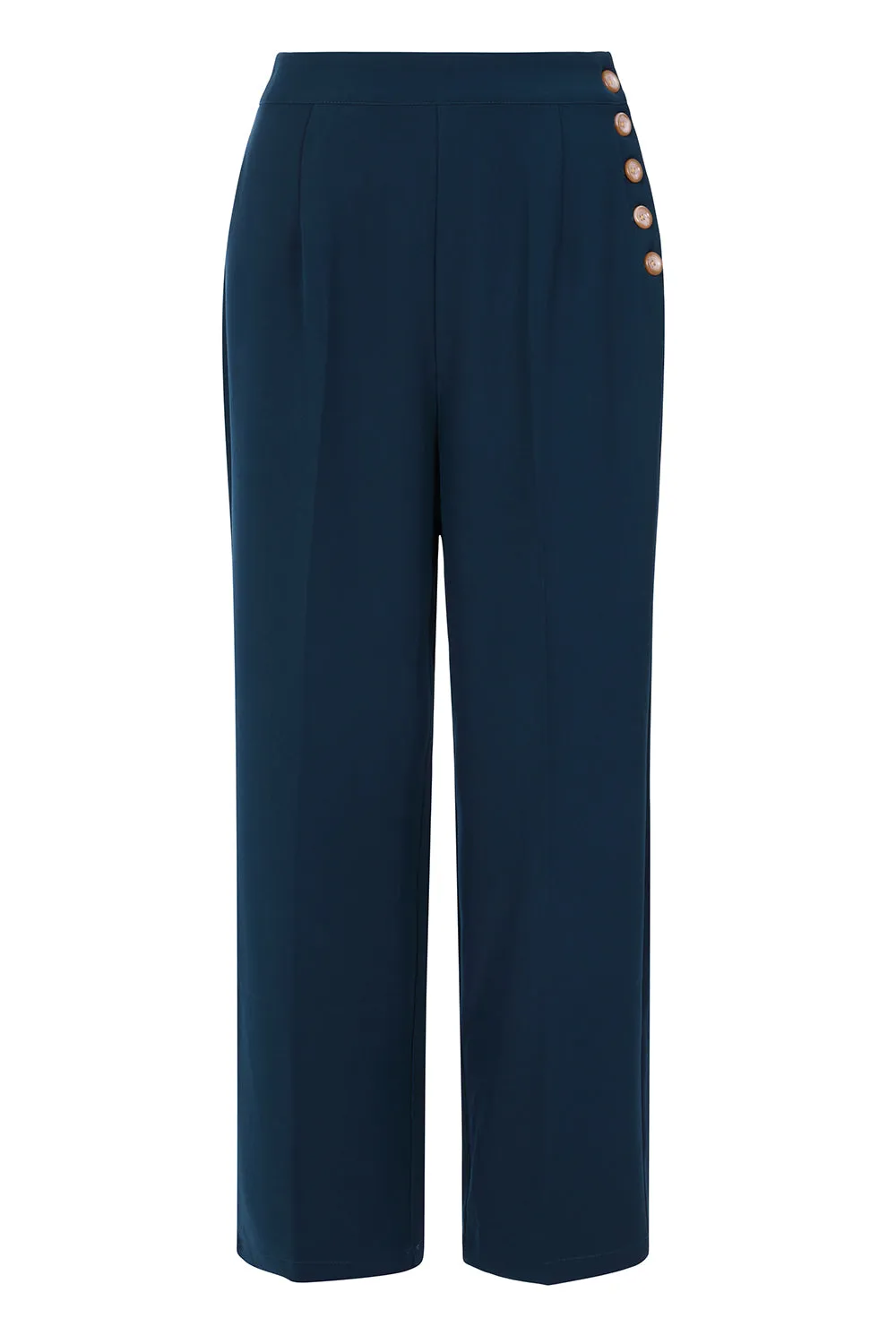 Ginger Swing Trousers Blue sold by Hell Bunny product image thumbnail 5