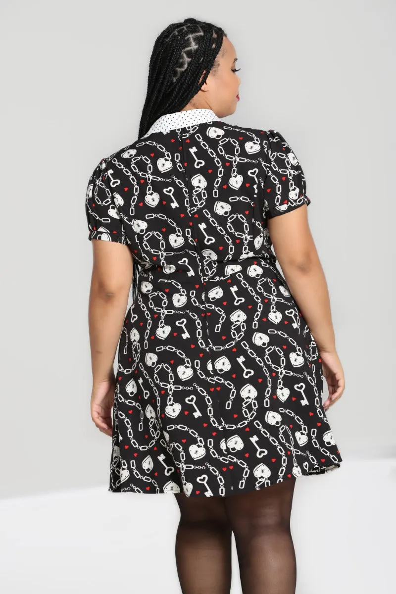 Heart Lock Mini Dress sold by Hell Bunny product image thumbnail 2