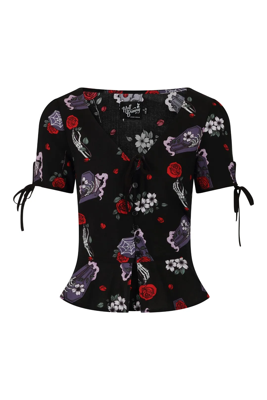 Even In Death Blouse sold by Hell Bunny product image thumbnail 4