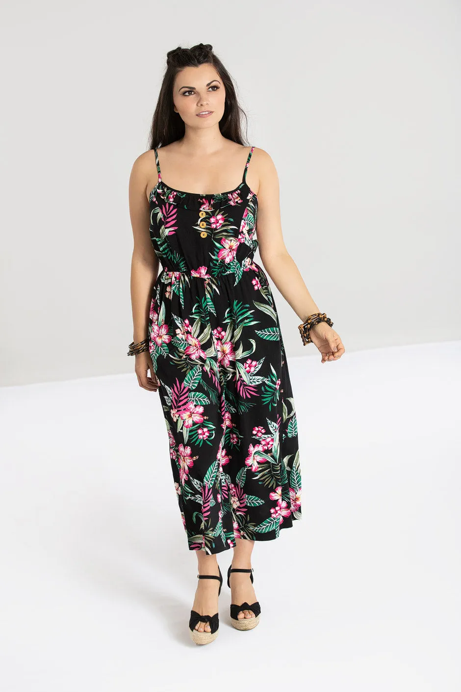 Kalani Jumpsuit sold by Hell Bunny