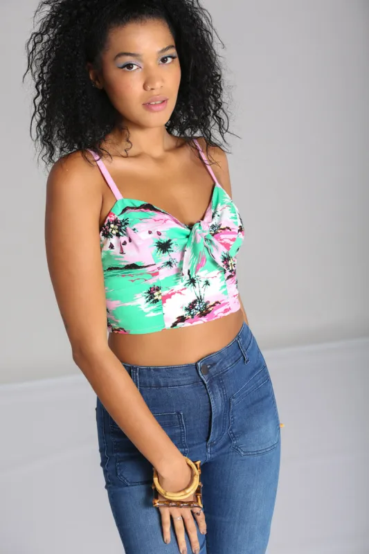 Kai Crop Top sold by Hell Bunny