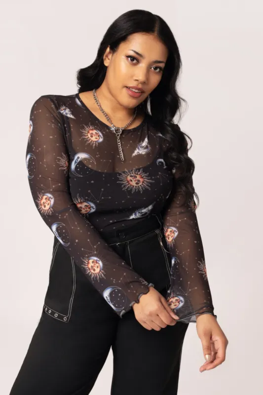 Solaris Mesh Top sold by Hell Bunny