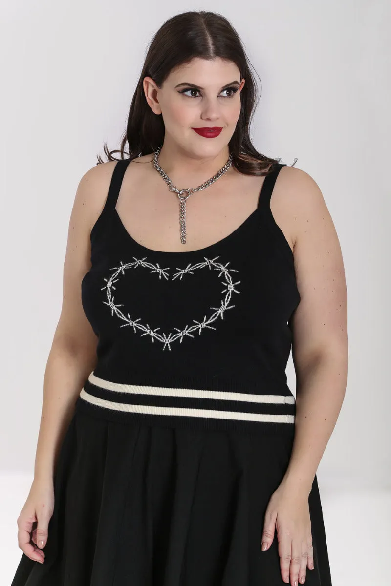 Heather Top sold by Hell Bunny