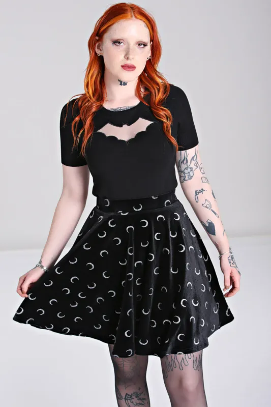 Misty Moon Skirt sold by Hell Bunny