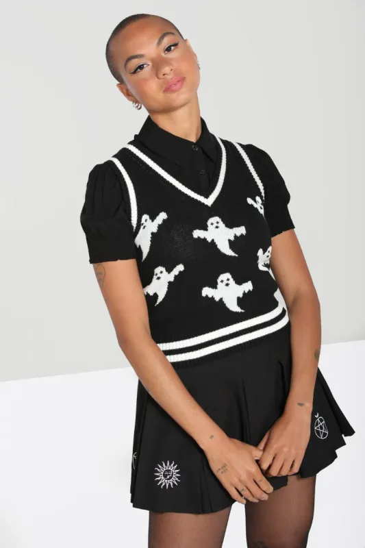 Ghost Vest Top sold by Hell Bunny