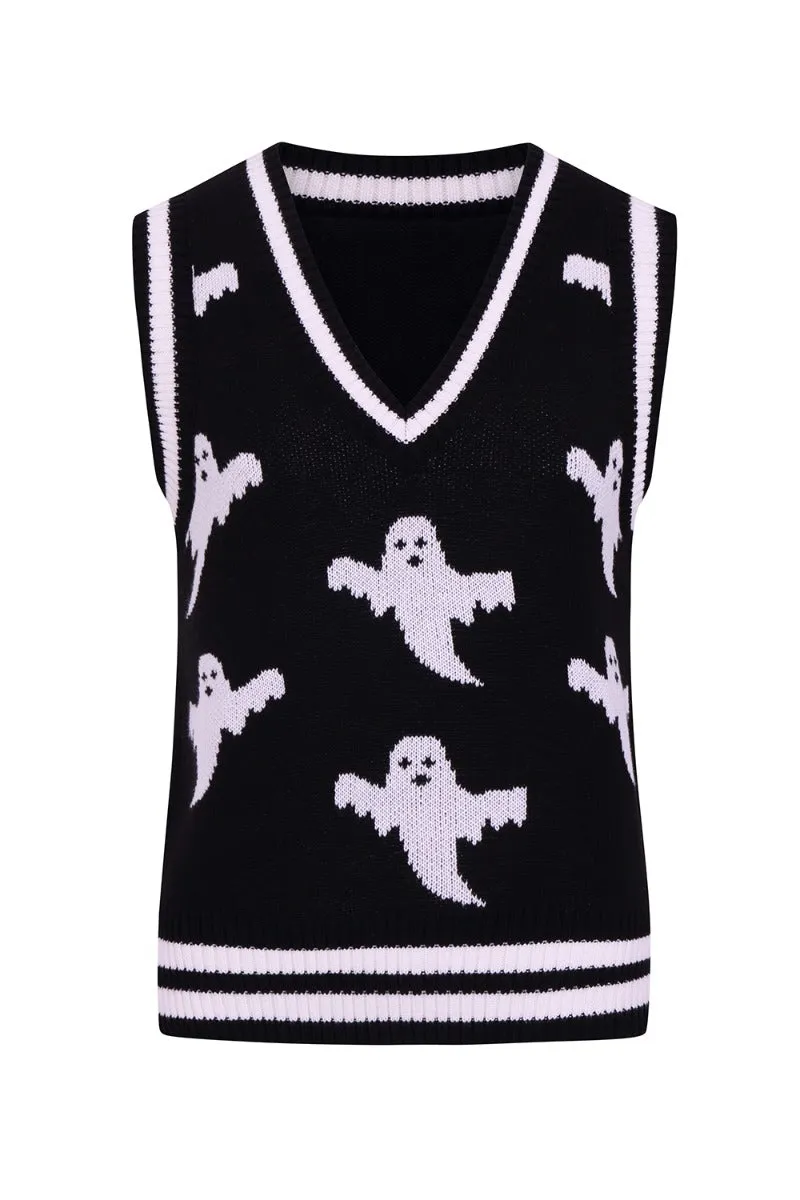 Ghost Vest Top sold by Hell Bunny product image thumbnail 4