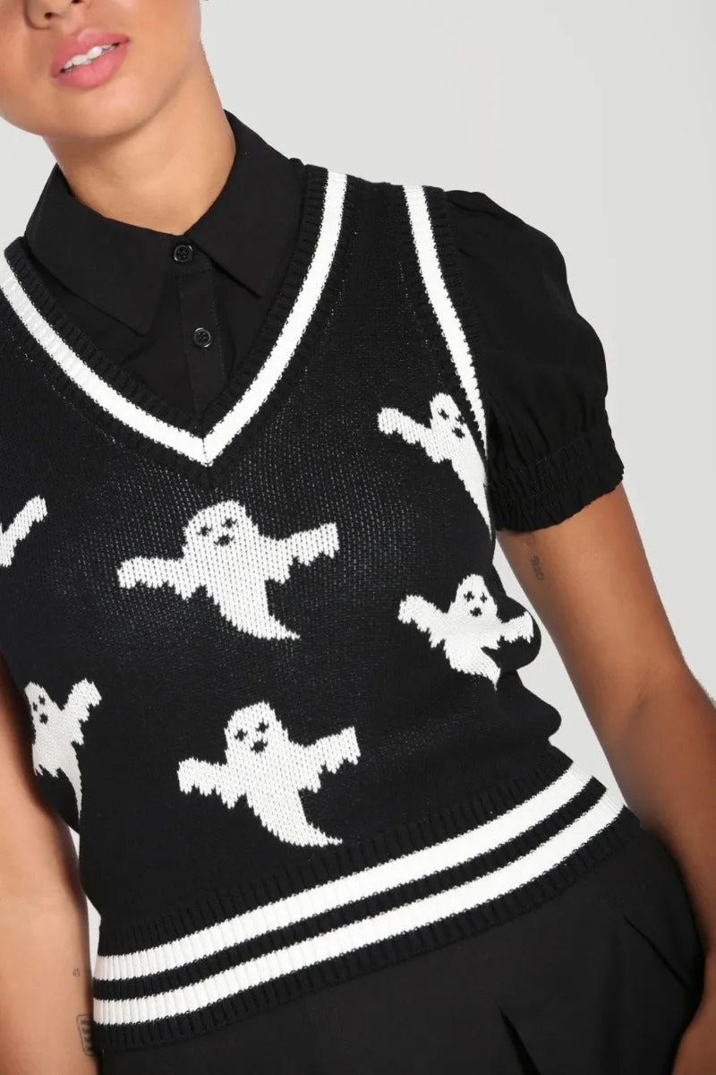 Ghost Vest Top sold by Hell Bunny product image thumbnail 3