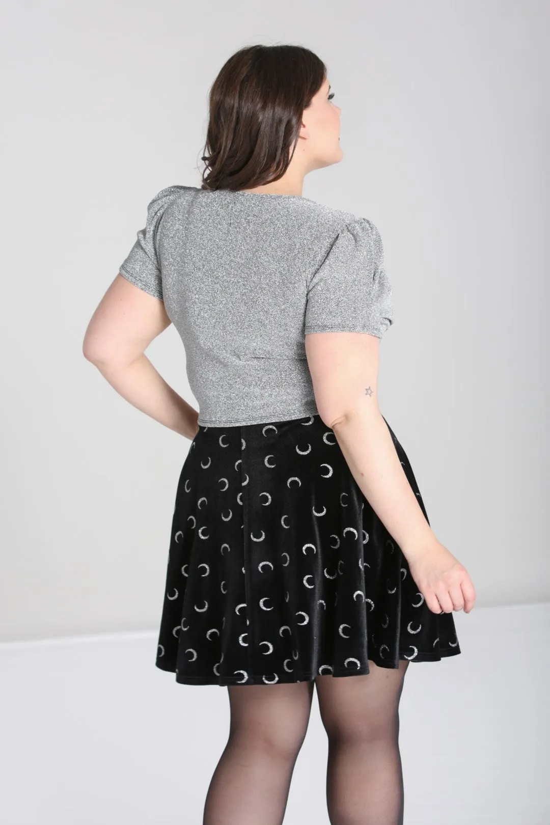 Loco-Motion Top Silver sold by Hell Bunny product image thumbnail 4