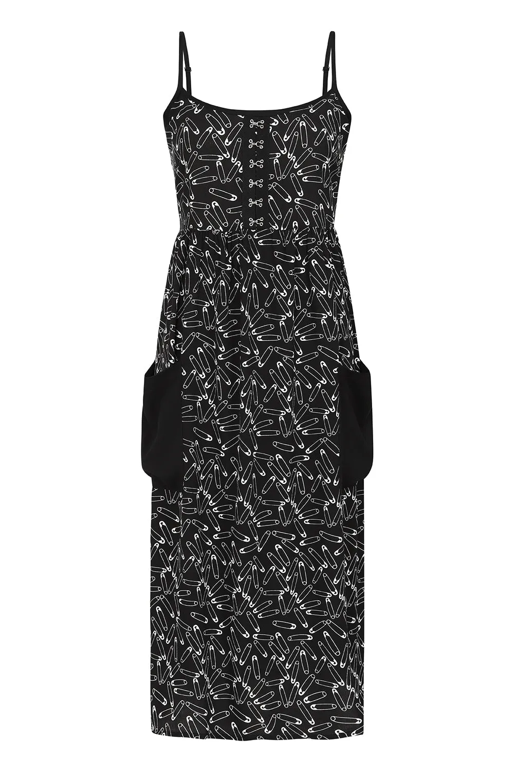 Safety Pin Dress Black sold by Hell Bunny product image thumbnail 5